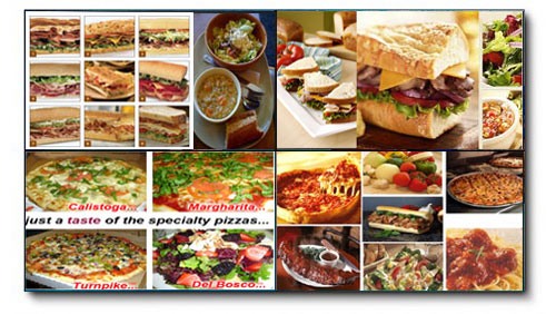 4 Screen Tiled Menu Wall Solution