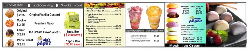 Bakery Menu Boards