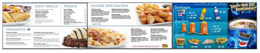 Movie Theater Menu Boards