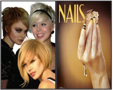 Beauty salon LCD large format posters