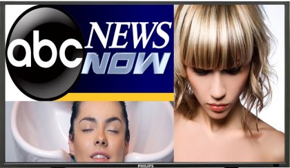 Beauty salon waiting room TV