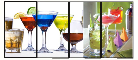 Bar Digital Menu boards for cocktails and alcoholic beverages