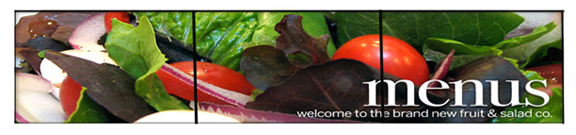 Digital Menu Boards - Salad Bars