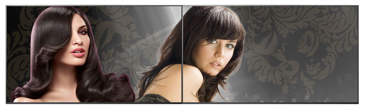 Salon and Spa LCD dual screen poster solution