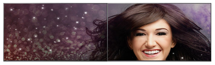 Salon and Spa LCD dual screen poster solution