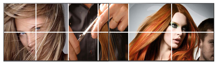 Salon and Spa LCD dual screen poster solution
